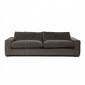 Dwuosobowa sofa ze sztruksu ciemnoszara 180 x 90 x 82 cm